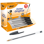 Dispenser value pack 90+10 penna sfera CRISTALÂ® medio 1,0mm nero BICÂ®