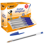 Dispenser value pack 90+10 penna sfera CRISTAL medio 1,0mm blu BIC