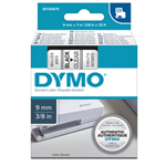 NASTRO DYMO TIPO D1 (9MMX7M NERO/TRASPARENTE 409100