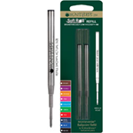 MONTEVERDE Blister 2 refill GEL per sfera Montblanc Â® NERO PUNTA MEDIA