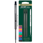 MONTEVERDE Blister 2 refill GEL per sfera Waterman NERO PUNTA FINE