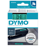 NASTRO DYMO TIPO D1 (9MMX7M) NERO/VERDE 409190