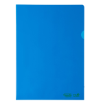 25 cartelline a L 22X30 PE Bio-Based blu liscio superior Favorit