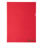 25 cartelline a L 22X30 PE Bio-Based rosso liscio superior Favorit