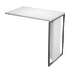 ARTEXPORT ALLUNGO REVERSIBILE DX/SX 80x50cm ANTRACITE gamba BIANCO per SCR. ESSENCE