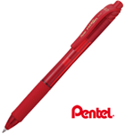 ROLLER A SCATTO ENERGEL X BL107 ROSSO 0.7MM PENTEL