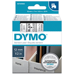 NASTRO DYMO TIPO D1 (12MMX7M) NERO/TRASPARENTE 450100