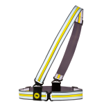 Banda sicurezza alta visibilitA' regolabile Cross Wrap giallo fluo WoWow