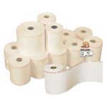 SABACART Blister 10 rotoli carta termica 55gr BPA free 57,5mm x 30mt D 50mm per Bilance