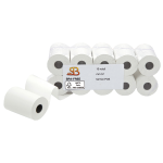SABACART Blister 10 rotoli carta termica 55gr BPA free 57mm x 30mt (POS / Carte credit