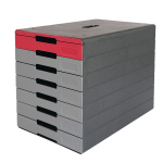 Cassettiera 7 cassetti IDEALBOX PRO 7 rosso Durable
