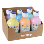 PRIMO - MOROCOLOR Box 6 tempera colori pastello 300ml colori assortiti PRIMO