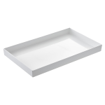 Vassoio Venezia in melamina GN 2/4 - 53x16,2x6cm bianco Leone