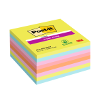 Cf. 8pz blocco 450fg. Post-it Super Sticky 76x76mm 654-8SSRBW colori assortiti