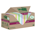 Cf 12pz blocco 70fg Post-it SuperSticky Green 47,6x47x6mm 622R-SS12COL pastello