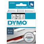 NASTRO DYMO TIPO D1 (19MMX7MT NERO/TRASPARENTE 458000