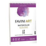 Blocco collato Watercolor Favini Art 10fg 300gr A5