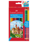FABER-CASTELL Astuccio 36 matite colorati eco Il Castello+3 bicolor+1 grafite Faber Castell