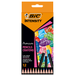Astuccio 24 matite Intensity Wood Premium colori assortiti BIC