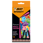 Astuccio 24 matite Intensity Wood Premium colori assortiti BICÂ®