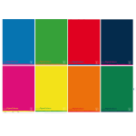Maxiquaderno A4 80gr 40+2fg 5mm Pigna Colours