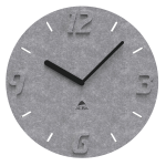 Orologio da parete PET effetto 3D D30cm grigio Alba