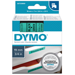 NASTRO DYMO TIPO D1 (19MMX7MT) NERO/VERDE 458090