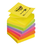 BLOCCO Post-itÂ® Super Sticky Z-Notes 76x76mm 100fg R330-NR NEON