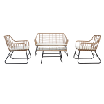 Garden Friend Salotto Cebu polyrattan color naturale - set 4 elementi