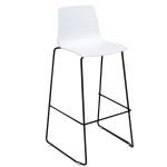 Sgabello Imola Fix base nero opaco / giallo Grandsoleil