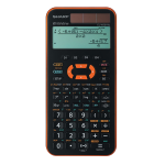 Sharp Calcolatrice Scientifica EL-W531XG-Arancione
