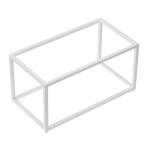 Stand buffet in metallo GN 2/4 53x16,5x16cm bianco Leone