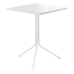 Unisit Tavolo basso quadrato ribaltabile avorio H 75cm Lemon
