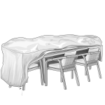 Telo di copertura per tavolo e sedie Special 110x180xh80cm Verdemax