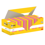 Cf. 24pz blocco 90fg. Post-itÂ® Super Sticky 76x76mm 654-COL-VP24 colori ass.