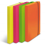 FELLOWES CARTELLA PROGETTO D.3cm CON ELASTICO COLORI FLUO SHOCKING FILE