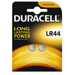 BLISTER 2 PILE ALCALINE DURACELL 1,5V 150mAh (LR44)