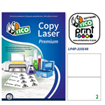 Poliestere adesivo LP4P bianco 70fg A4 210x148mm (2et/fg) laser Tico