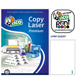 Poliestere adesivo LP4P bianco 70fg A4 210x297mm (1et/fg) laser Tico