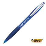 SCATOLA 12 PENNE SFERA SCATTO BICÂ®ATLANTIS PREMIUM clip metal 1,0MM BLU