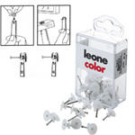 LEONE DELL'ERA Scatola 20 ganci per quadri con spilli Leone 17mm
