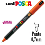 Marcatore UNI POSCA Pen PC1M p.extra fine 0,7mm arancio UNI MITSUBISHI