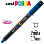 Marcatore UNI POSCA Pen PC1M p.extra fine 0,7mm blu UNI MITSUBISHI