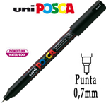Marcatore UNI POSCA Pen PC1M p.extra fine 0,7mm nero UNI MITSUBISHI