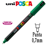 Marcatore UNI POSCA Pen PC1M p.extra fine 0,7mm verde UNI MITSUBISHI