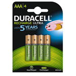 Blister 4 pile ricaricabili B4 - MiniStilo 800mAh Duracell Duralock precaricata