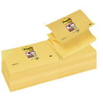 BLOCCO 90foglietti Post-it Super Sticky Z-Notes Canary76x127mm R350-123SS-CY