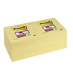 BLOCCO 90foglietti Post-it Super Sticky Giallo Canary 76x76mm 654-12SS-CY