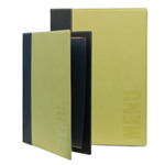 SECURIT PORTA MENU' A5-18x25cm VERDE TRENDY con 1 INSERTO DOPPIO