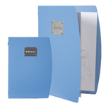 SECURIT PORTA MENU' A4-24x34cm BLU RIO con 1 INSERTO DOPPIO